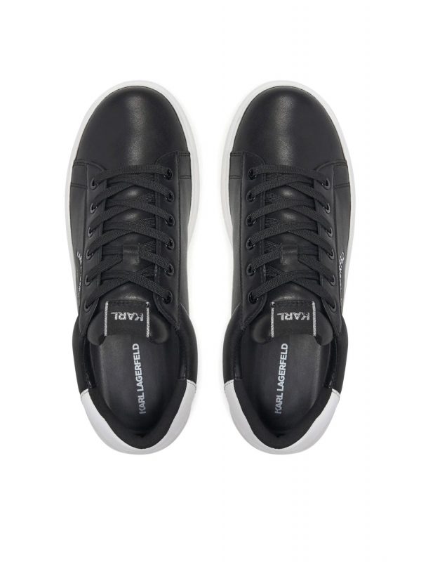 KARL LAGERFELD ΠΑΠΟΥΤΣΙΑ SNEAKERS KAPRI MENS MAISON KARL LACE ΜΑΥΡΟ-ΛΕΥΚΟ