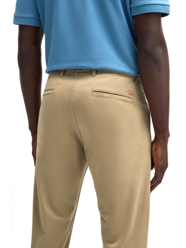 BOSS CASUAL ΠΑΝΤΕΛΟΝΙ CHINO SLIM FIT ΜΠΕΖ