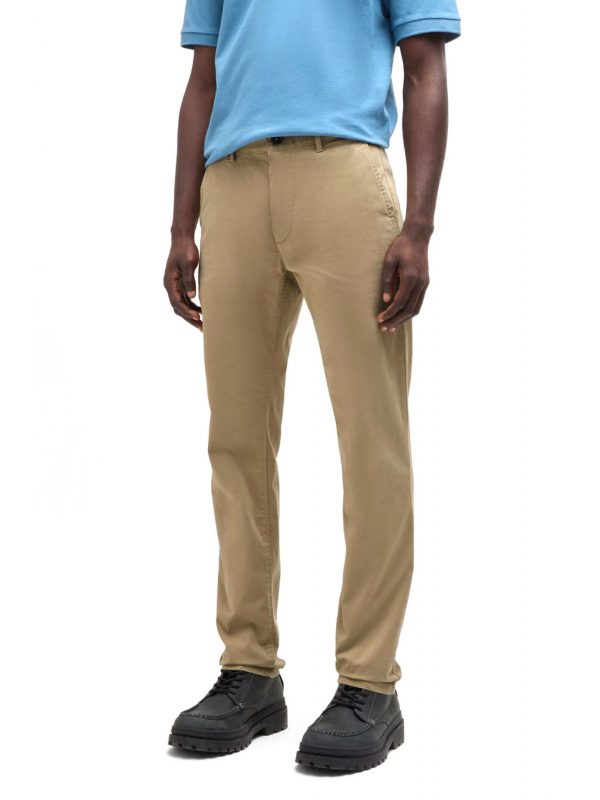 BOSS CASUAL ΠΑΝΤΕΛΟΝΙ CHINO SLIM FIT ΜΠΕΖ