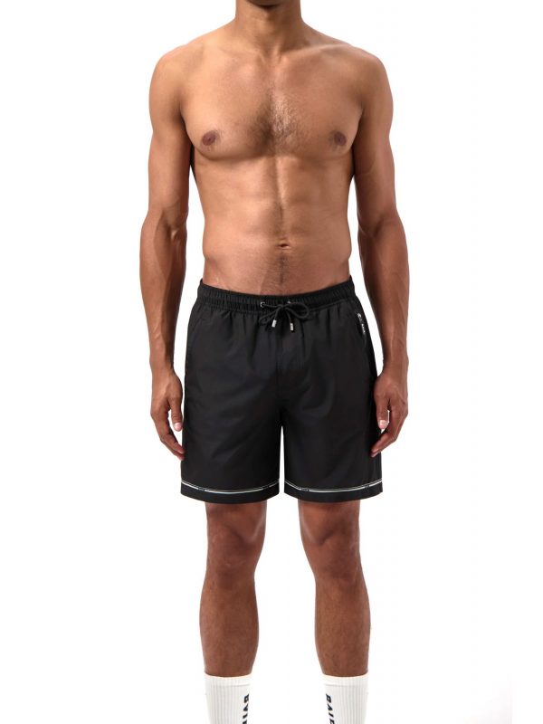 BALR. ΜΑΓΙΩ TAPE SWIMSHORTS LOGO ΜΑΥΡΟ