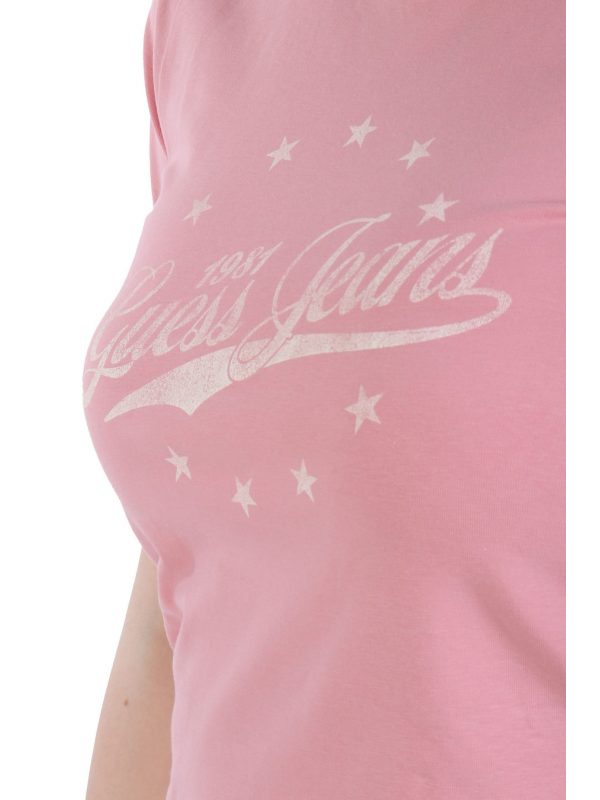 GUESS JEANS T-SHIRT ΡΟΖ