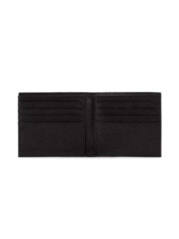 EMPORIO ARMANI ΣΕΤ ΠΟΡΤΟΦΟΛΙ ΘΗΚΗ ΚΑΡΤΩΝ LOGO ΜΑΥΡΟ