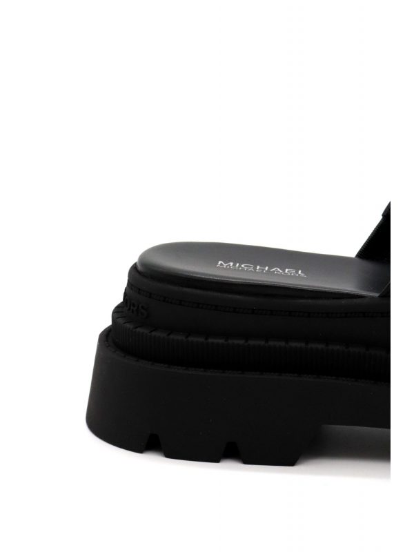 MICHAEL KORS ΠΑΠΟΥΤΣΙΑ ΠΑΝΤΟΦΛΕΣ KENDRA SLIDE LOGO ΜΑΥΡΟ