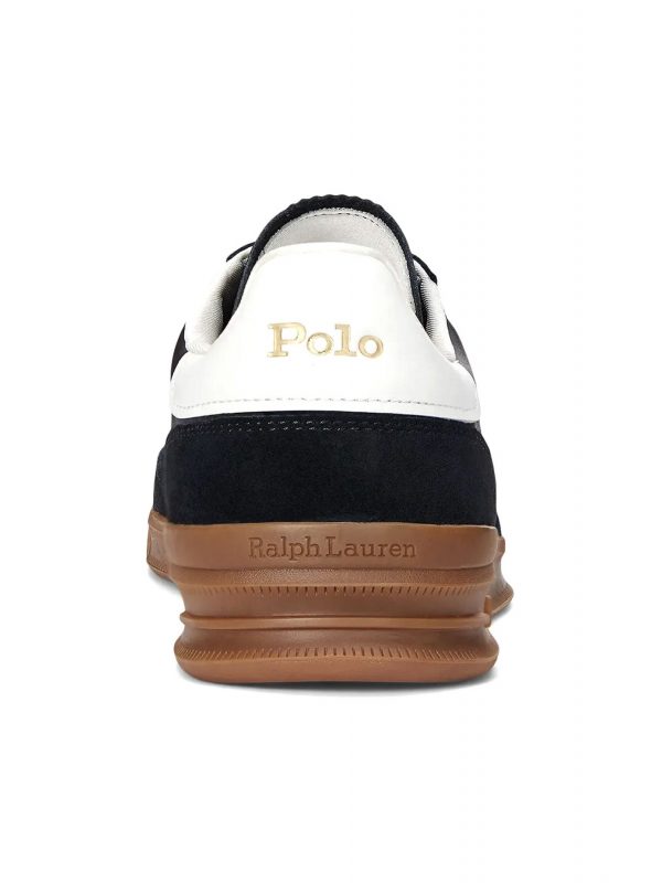 RALPH LAUREN ΠΑΠΟΥΤΣΙΑ SNEAKERS HRT AERA PP-SK-LTL ΜΑΥΡΟ-ΛΕΥΚΟ