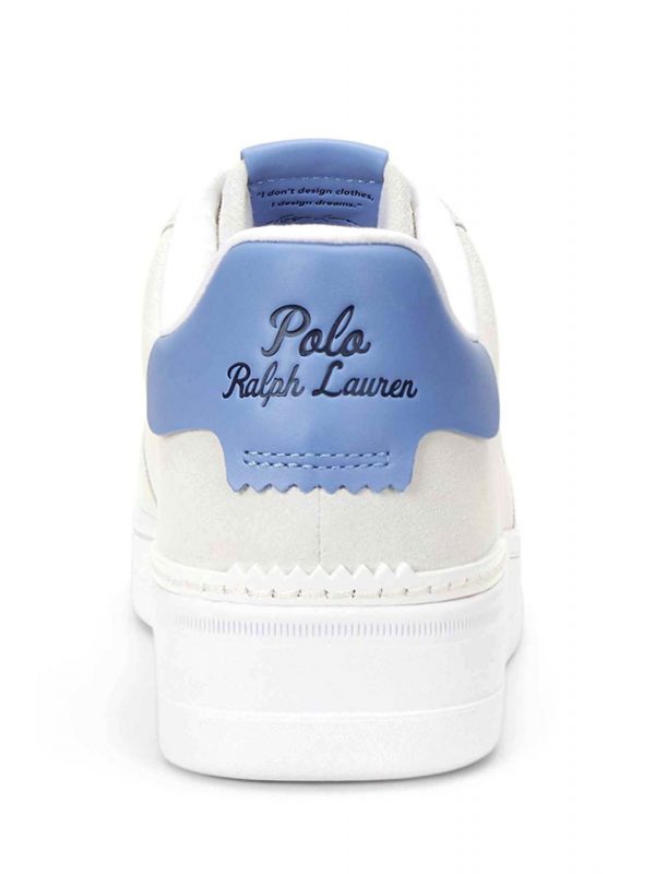 RALPH LAUREN ΠΑΠΟΥΤΣΙΑ SNEAKERS MASTERS-CRT-SK-LTL ΛΕΥΚΟ-ΜΠΛΕ