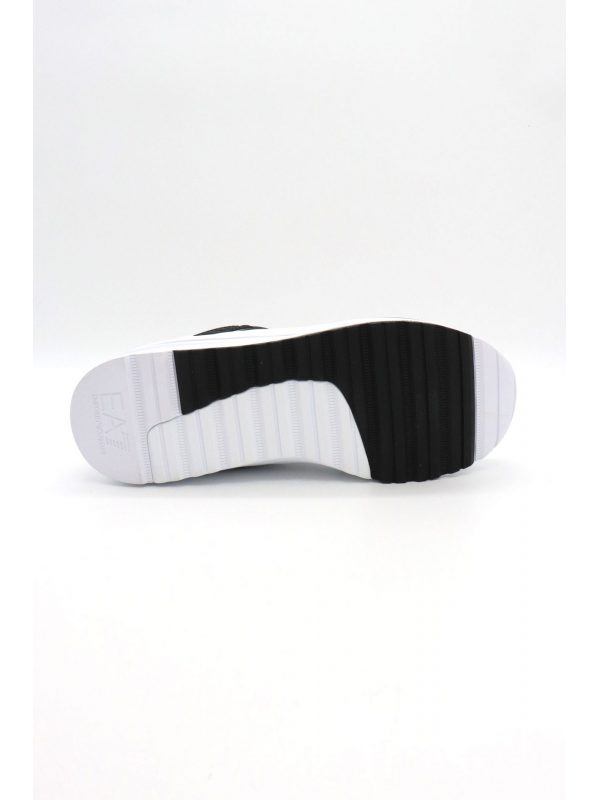 ARMANI 7 ΠΑΠΟΥΤΣΙΑ SNEAKERS LOGO ΛΕΥΚΟ-ΜΑΥΡΟ