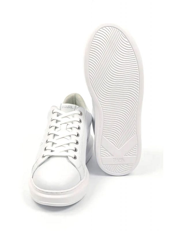 KARL LAGERFELD ΠΑΠΟΥΤΣΙΑ SNEAKERS KAPRI MENS KARL SIGNIA SHINE ΛΕΥΚΟ