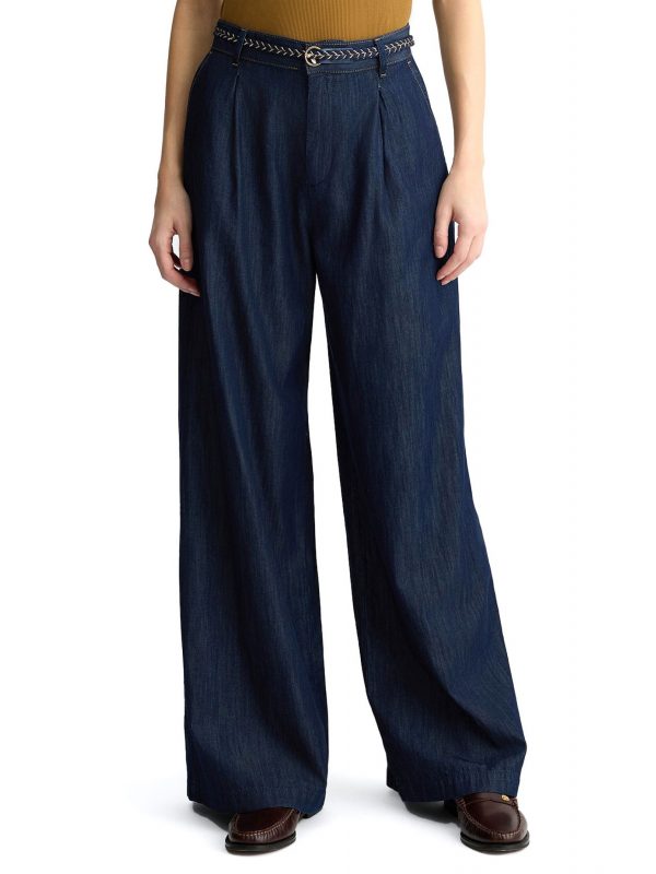 LIU-JO ΠΑΝΤΕΛΟΝΑ JEANS ΖΩΝΗ ΣΚΟΥΡΟ ΜΠΛΕ