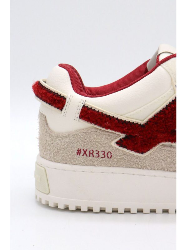 EMPORIO ARMANI ΠΑΠΟΥΤΣΙΑ SNEAKERS LOGO ΛΕΥΚΟ-ΜΠΟΡΝΤΩ