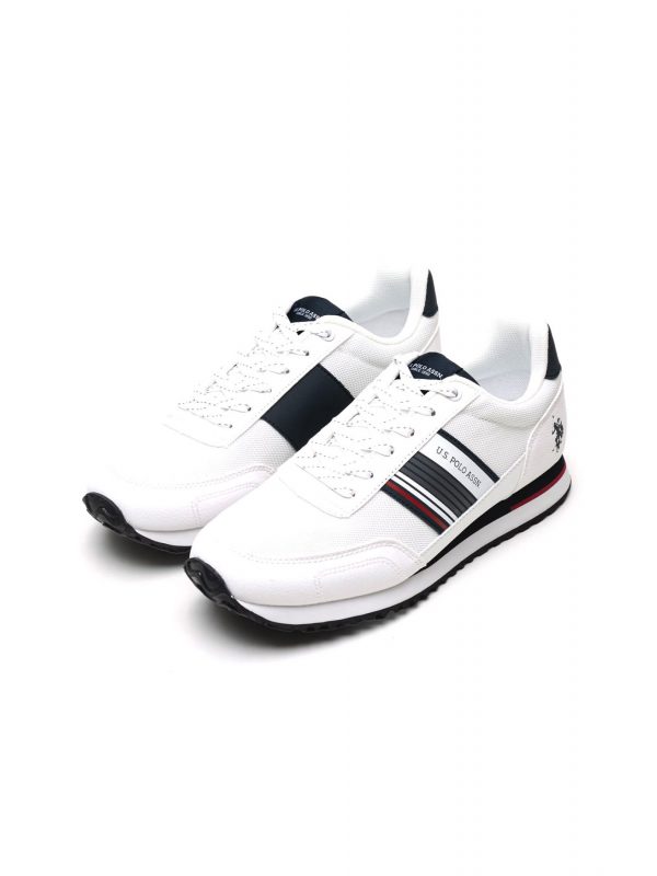U.S.POLO ASSN ΠΑΠΟΥΤΣΙΑ SNEAKERS XIRIO009A ΛΕΥΚΟ-ΜΠΛΕ
