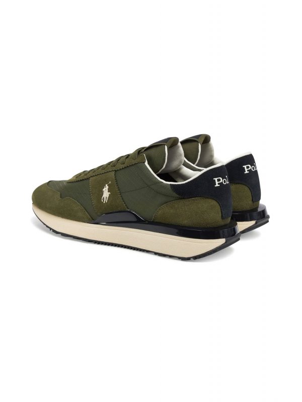 RALPH LAUREN ΠΑΠΟΥΤΣΙΑ SNEAKERS TRAIN89 PP-SKLTL ΧΑΚΙ