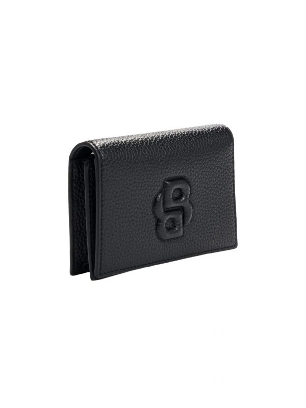 BOSS ΠΟΡΤΟΦΟΛΙ ANETT NEW SM WALLET LOGO ΜΑΥΡΟ
