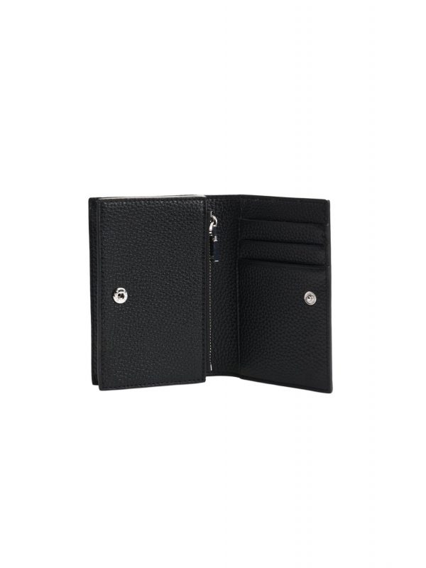 BOSS ΠΟΡΤΟΦΟΛΙ ANETT NEW SM WALLET LOGO ΜΑΥΡΟ