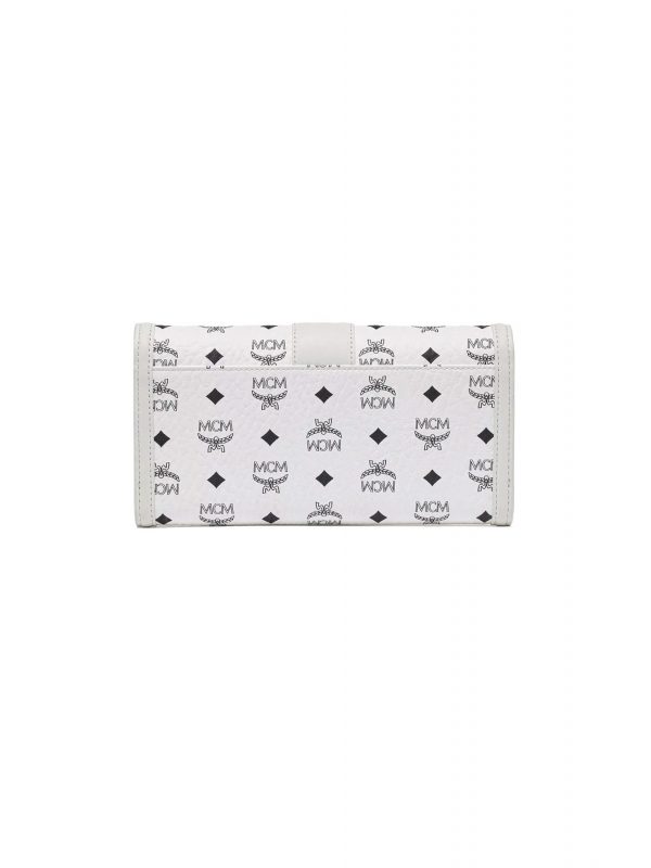 MCM ΠΟΡΤΟΦΟΛΙ ΤΣΑΝΤΑΚΙ TRACY TRIM LTH CHAIN LRG WHITE VIS ΛΕΥΚΟ
