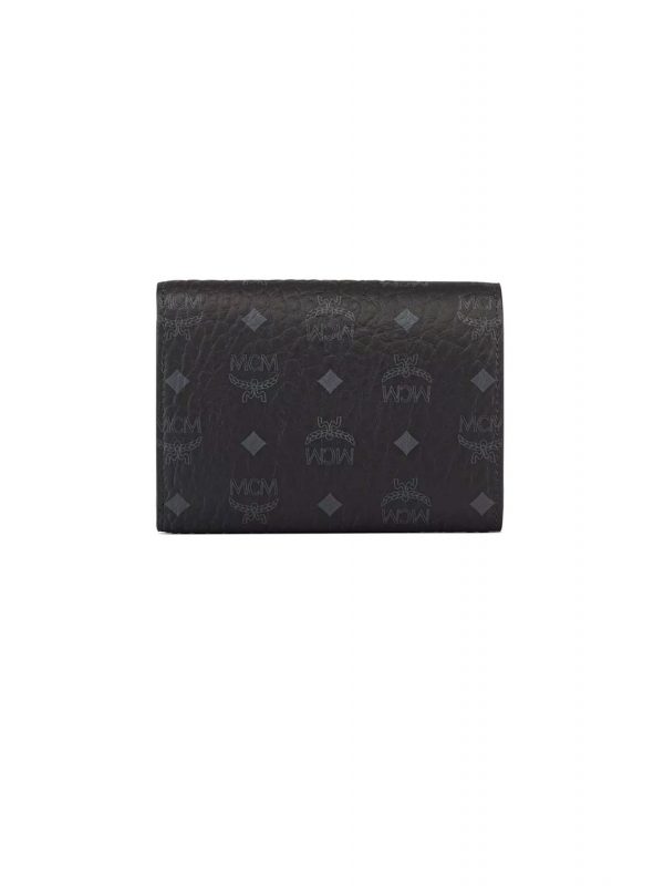 MCM ΠΟΡΤΟΦΟΛΙ AREN BUCKLE SML BLACK VIS ΜΑΥΡΟ