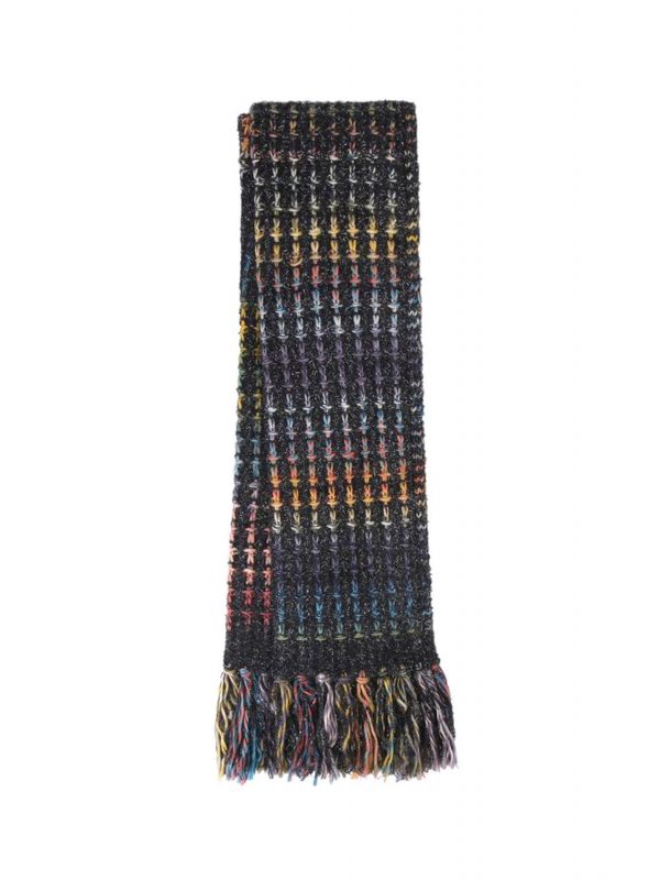KURT GEIGER ΚΑΣΚΩΛ LUREX KNIT SCARF ΑΣΗΜΙ ΛΕΠΤΟΜΕΡΕΙΕΣ ΠΟΛΥΧΡΩΜΟ