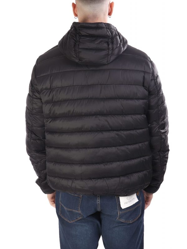 U.S.POLO ASSN ΜΠΟΥΦΑΝ PUFFER HOODIE JEBS LOGO ΜΑΥΡΟ