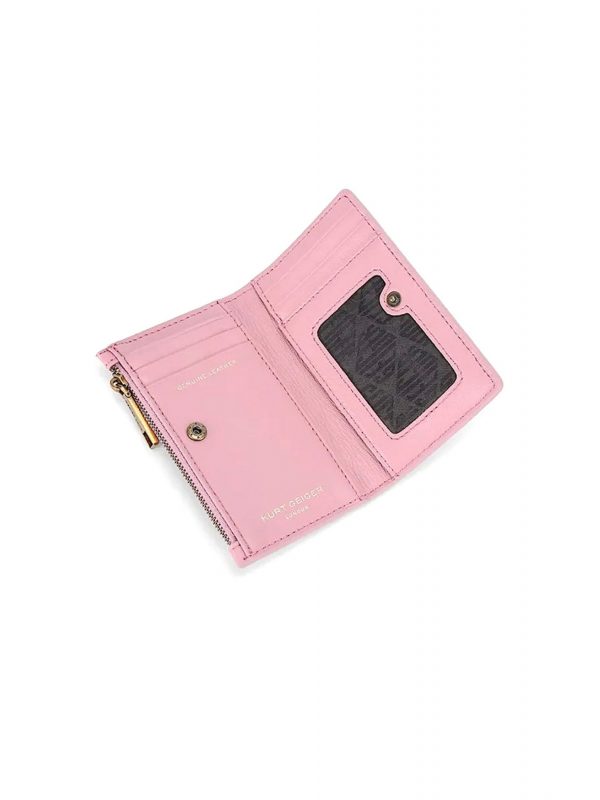 KURT GEIGER ΠΟΡΤΟΦΟΛΙ KENSINGTON BIFOLD WALLET KAΠΙΤΟΝΕ LOGO ΡΟΖ