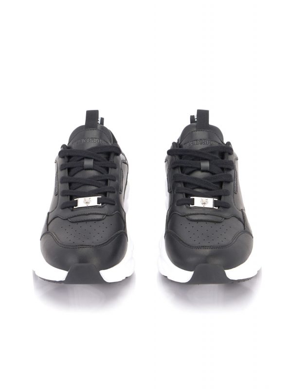 PLEIN SPORT ΠΑΠΟΥΤΣΙΑ SNEAKERS GHOST X ΜΑΥΡΟ-ΛΕΥΚΟ