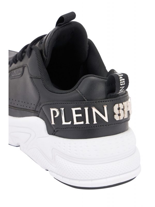 PLEIN SPORT ΠΑΠΟΥΤΣΙΑ SNEAKERS GHOST X ΜΑΥΡΟ-ΛΕΥΚΟ