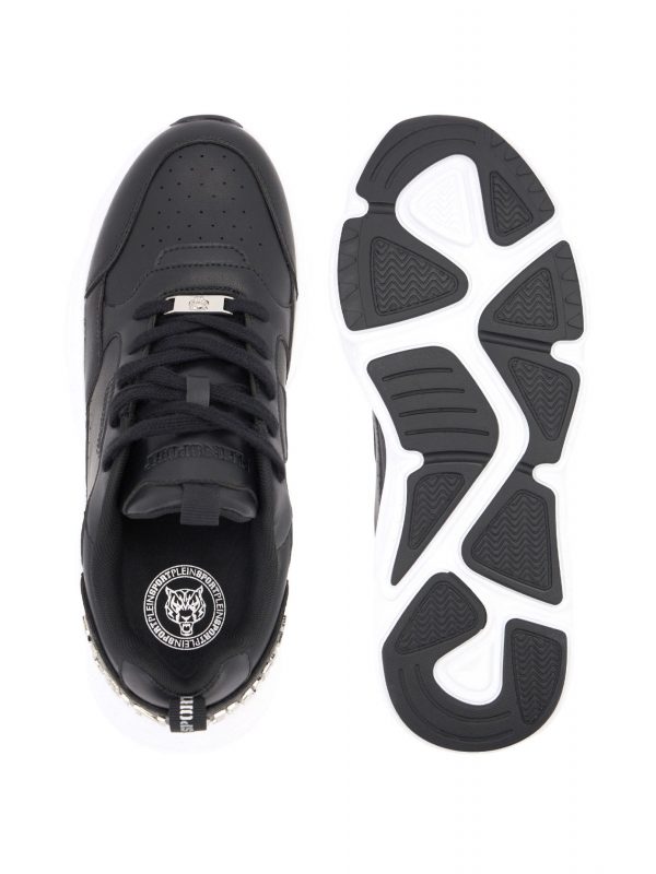 PLEIN SPORT ΠΑΠΟΥΤΣΙΑ SNEAKERS GHOST X ΜΑΥΡΟ-ΛΕΥΚΟ