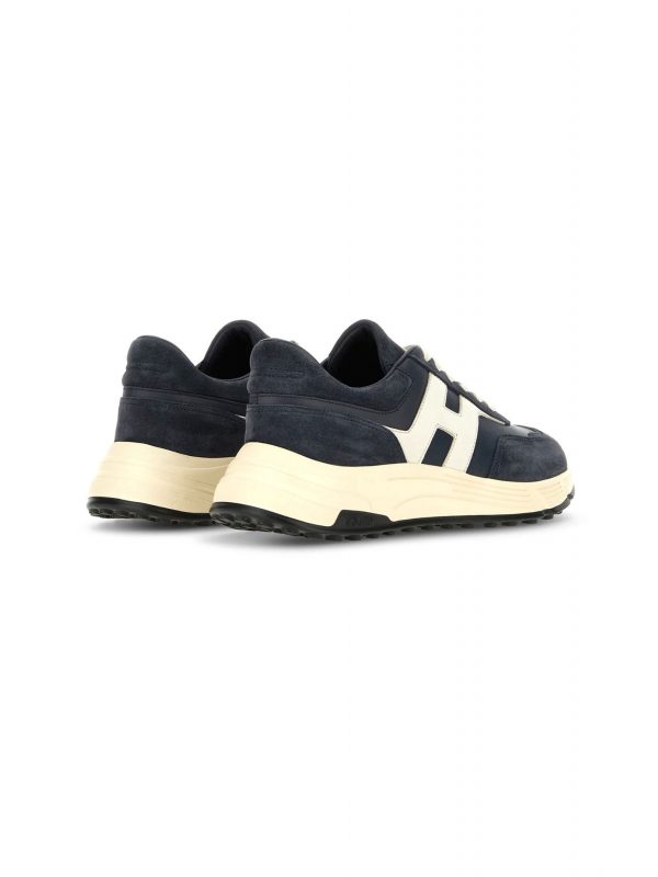 HOGAN ΠΑΠΟΥΤΣΙΑ SNEAKERS HYPERLIGHT ALLACCIATO H ΔΕΡΜΑ ΜΠΛΕ-ΛΕΥΚΟ