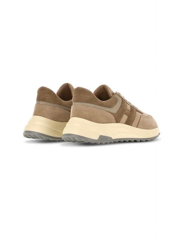 HOGAN ΠΑΠΟΥΤΣΙΑ SNEAKERS HYPERLIGHT ALLAC NUOVA ΔΕΡΜΑ ΜΠΕΖ
