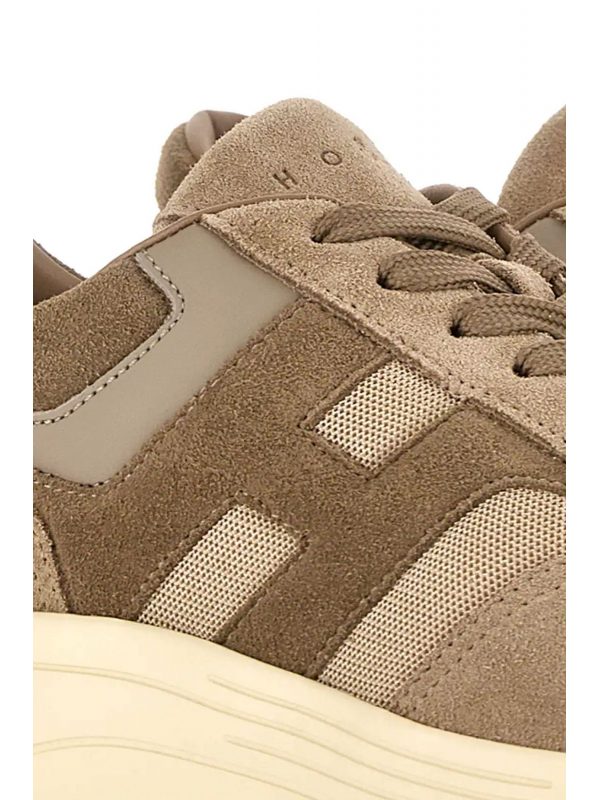 HOGAN ΠΑΠΟΥΤΣΙΑ SNEAKERS HYPERLIGHT ALLAC NUOVA ΔΕΡΜΑ ΜΠΕΖ