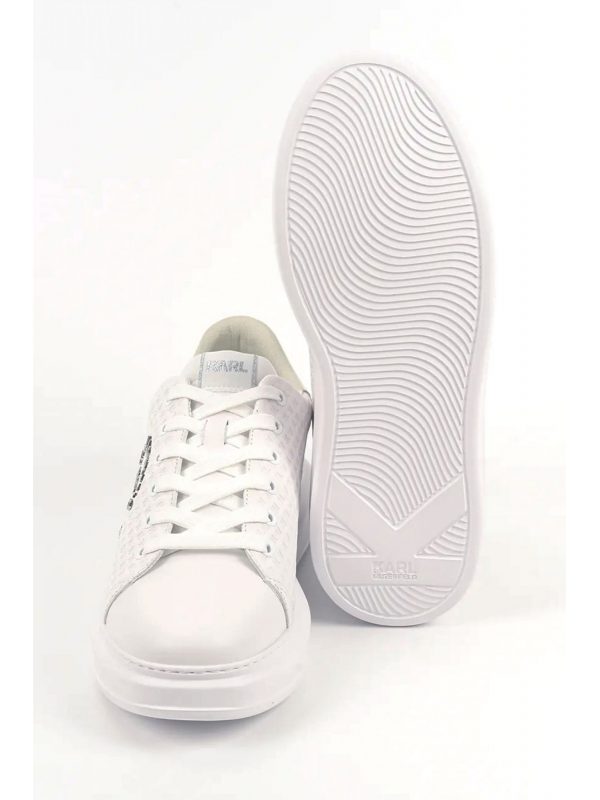 KARL LAGERFELD ΠΑΠΟΥΤΣΙΑ SNEAKERS KAPRI KL MONOGRAM LO ΛΕΥΚΟ