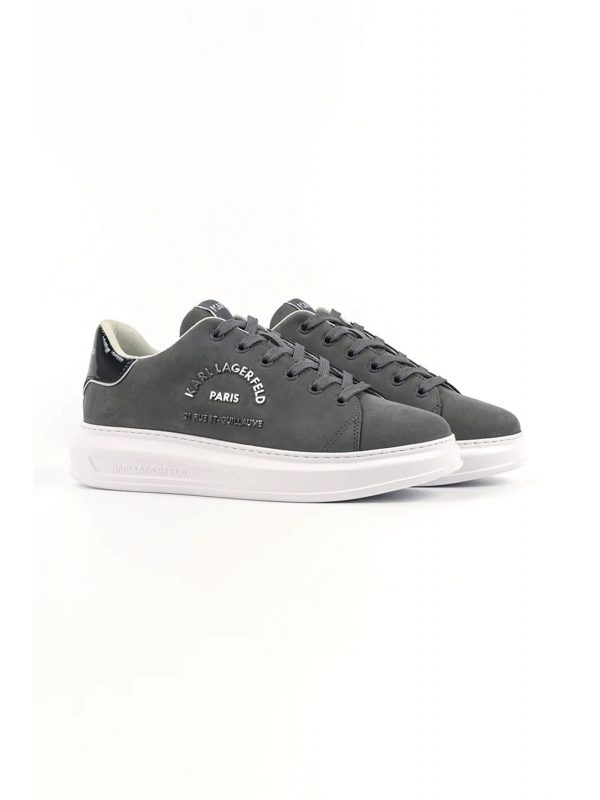 KARL LAGERFELD ΠΑΠΟΥΤΣΙΑ SNEAKERS KAPRI METAL MAISON ΜΑΥΡΟ