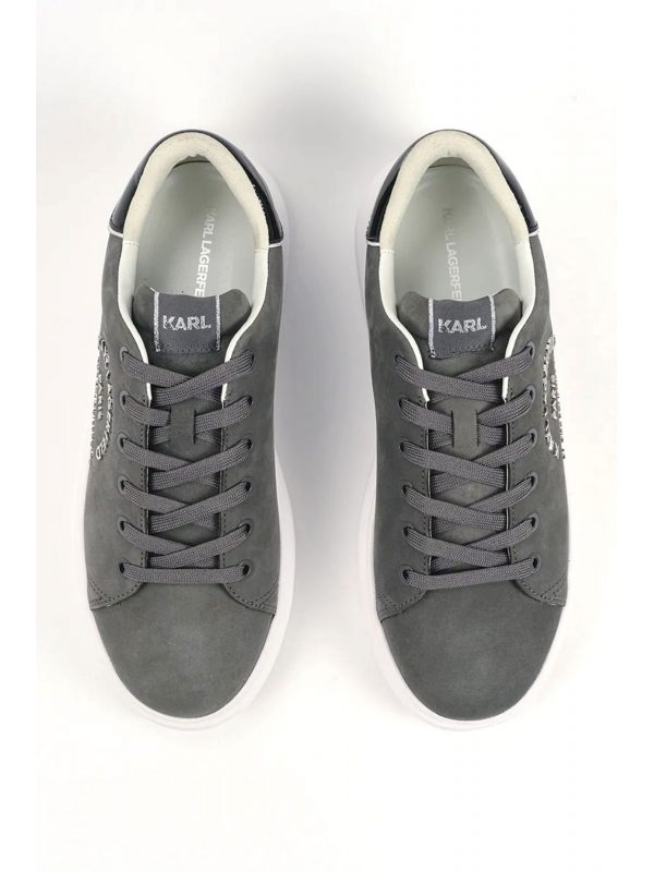 KARL LAGERFELD ΠΑΠΟΥΤΣΙΑ SNEAKERS KAPRI METAL MAISON ΜΑΥΡΟ