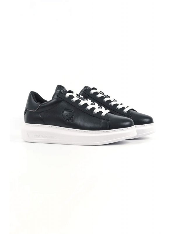 KARL LAGERFELD ΠΑΠΟΥΤΣΙΑ SNEAKERS KAPRI NFT RELIEF LO ΜΑΥΡΟ