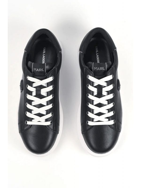 KARL LAGERFELD ΠΑΠΟΥΤΣΙΑ SNEAKERS KAPRI NFT RELIEF LO ΜΑΥΡΟ