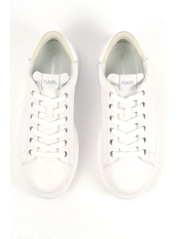 KARL LAGERFELD ΠΑΠΟΥΤΣΙΑ SNEAKERS KAPRI NFT RELIEF LO ΛΕΥΚΟ