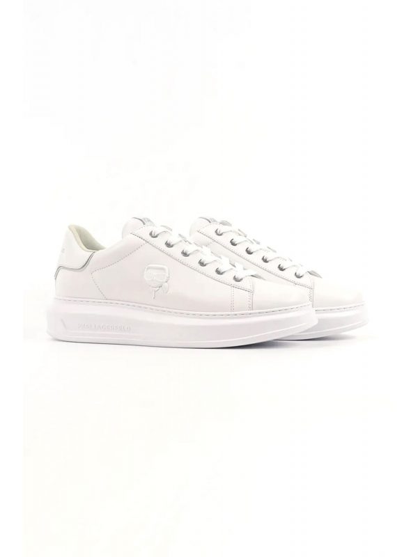 KARL LAGERFELD ΠΑΠΟΥΤΣΙΑ SNEAKERS KAPRI NFT RELIEF LO ΛΕΥΚΟ