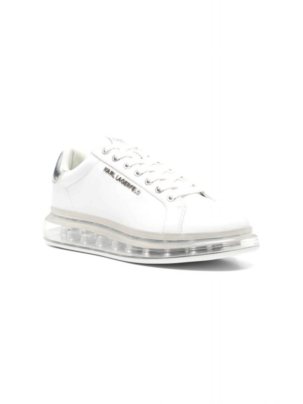 KARL LAGERFELD ΠΑΠΟΥΤΣΙΑ SNEAKERS KAPRI KUSHION LO LACE LTR ΛΕΥΚΟ