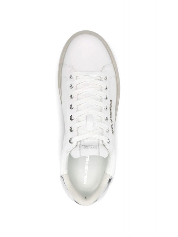 KARL LAGERFELD ΠΑΠΟΥΤΣΙΑ SNEAKERS KAPRI KUSHION LO LACE LTR ΛΕΥΚΟ