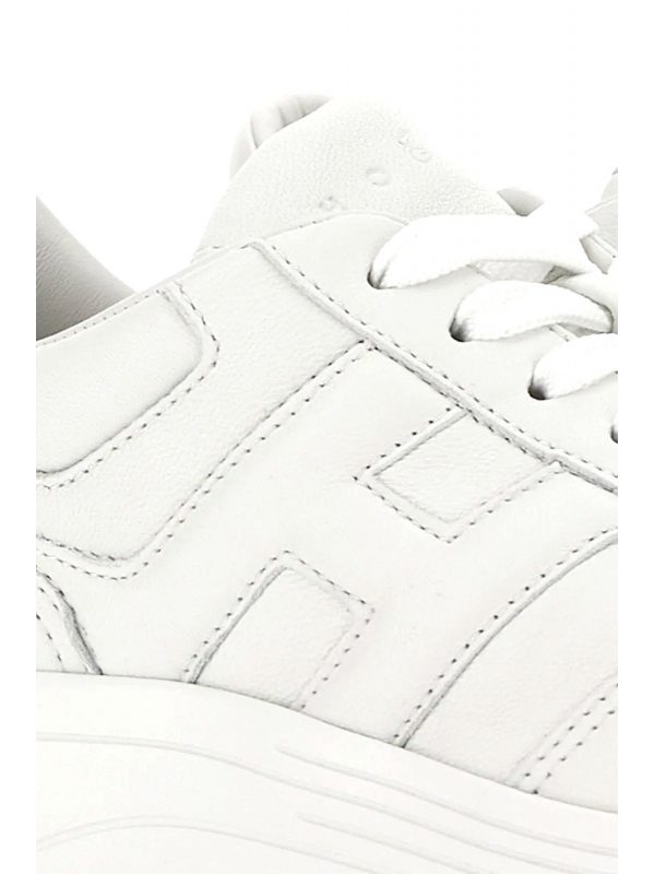 HOGAN ΠΑΠΟΥΤΣΙΑ SNEAKERS HYPERLIGHT ALLACCIATO H ΔΕΡΜΑ ΛΕΥΚΟ