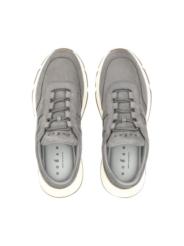 HOGAN ΠΑΠΟΥΤΣΙΑ SNEAKERS HYPERLIGHT SLIP ON H ΓΚΡΙ