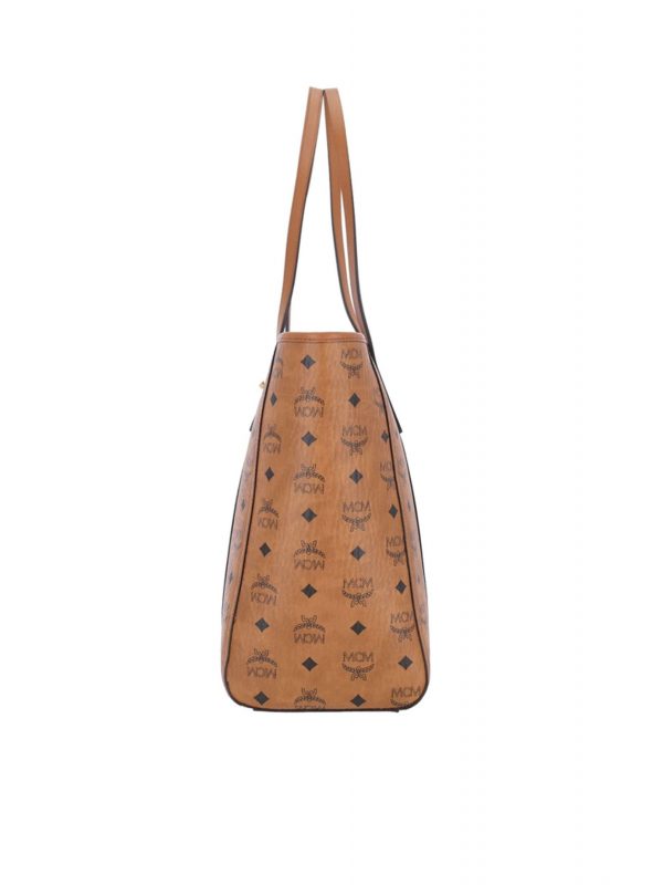 MCM ΤΣΑΝΤΑ SHOPPER TONI MED COGNAC VIS R ΚΟΝΙΑΚ