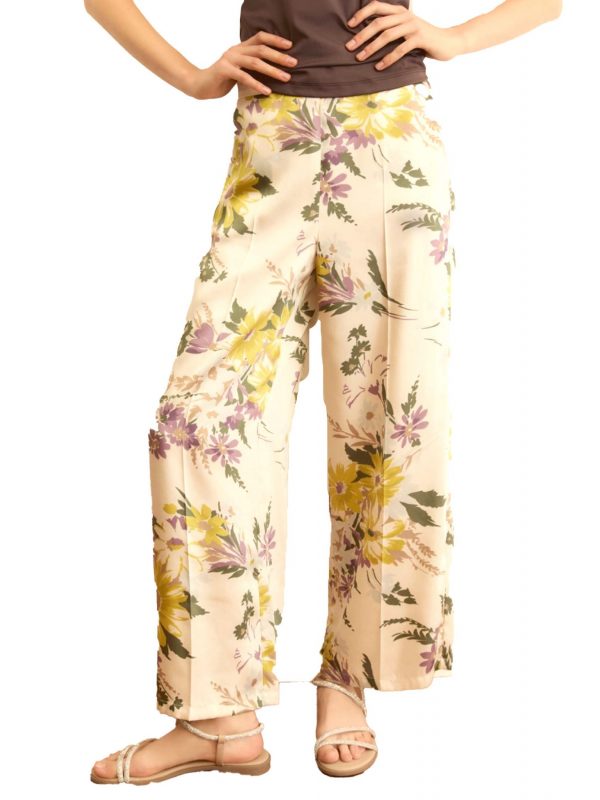 MARELLA EMME ΠΑΝΤΕΛΟΝΑ EMMALBERO FLORAL ΤΣΕΠΕΣ ΕΚΡΟΥ