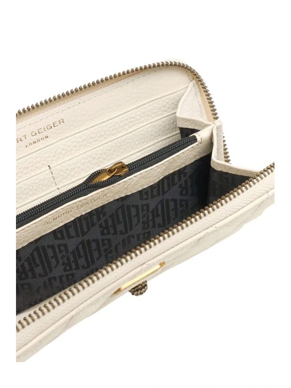 KURT GEIGER ΠΟΡΤΟΦΟΛΙ PIMLICO ZIP AROUND W ΚΑΠΙΤΟΝΕ LOGO ΜΠΕΖ