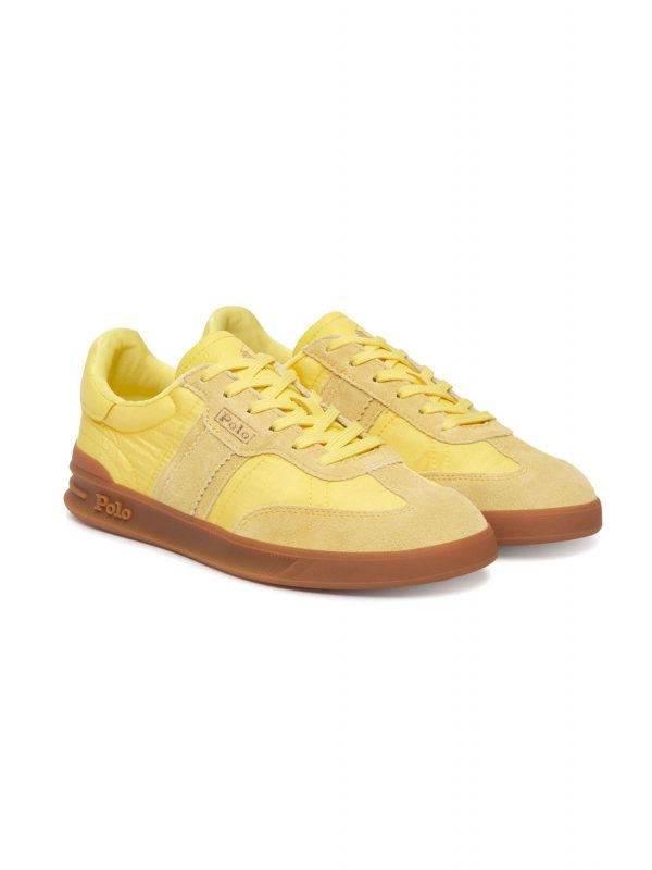 RALPH LAUREN  ΠΑΠΟΥΤΣΙΑ SNEAKERS HTR-AERA-SK-LTL-ΚΙΤΡΙΝΟ