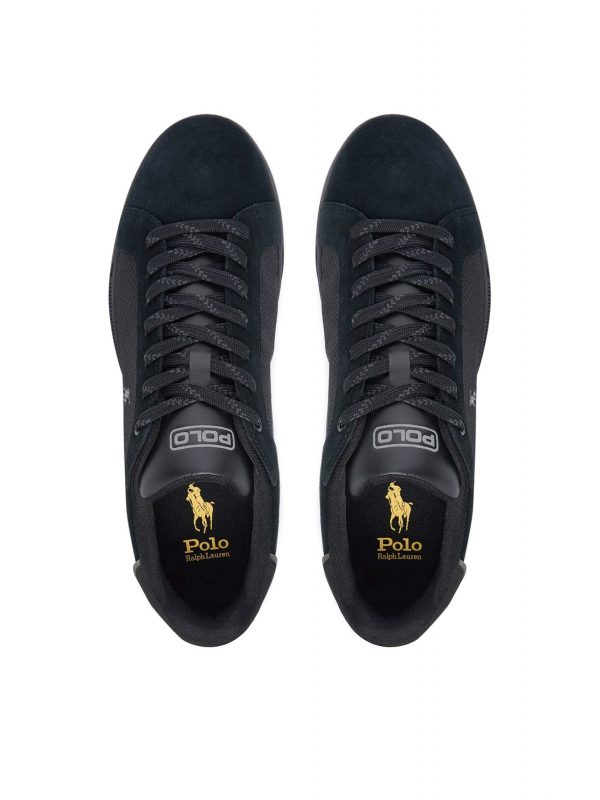 RALPH LAUREN ΠΑΠΟΥΤΣΙΑ SNEAKERS HRT CT UTILY-SK-LTL ΜΑΥΡΟ
