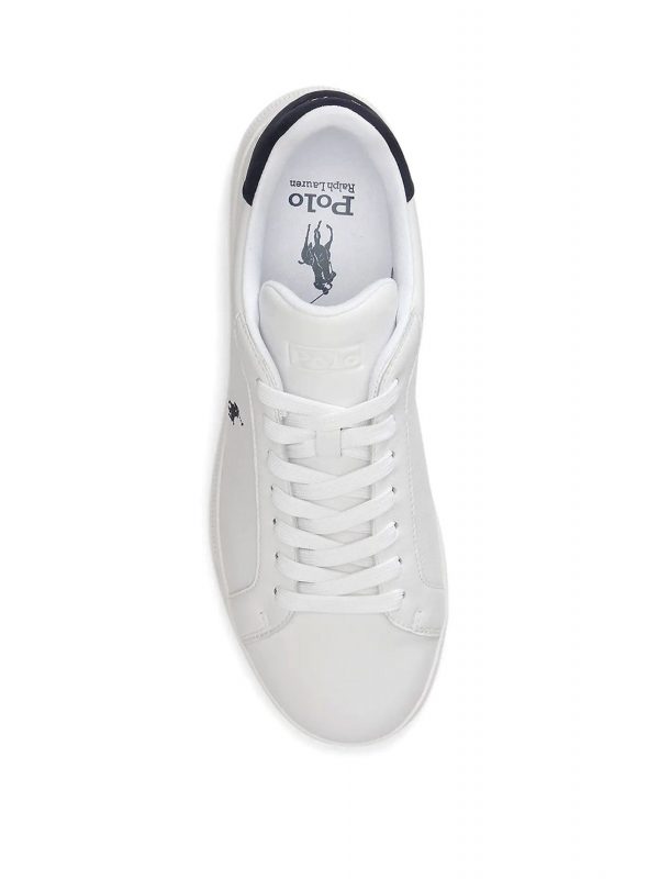 RALPH LAUREN ΠΑΠΟΥΤΣΙΑ SNEAKERS HRT CRT II-SK-LTL ΛΕΥΚΟ-ΜΠΛΕ