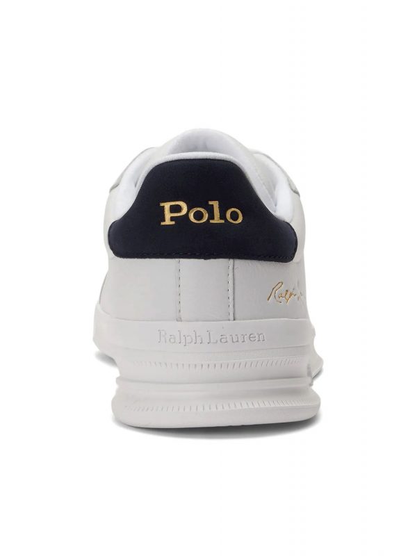 RALPH LAUREN ΠΑΠΟΥΤΣΙΑ SNEAKERS HRT CRT II-SK-LTL ΛΕΥΚΟ-ΜΠΛΕ