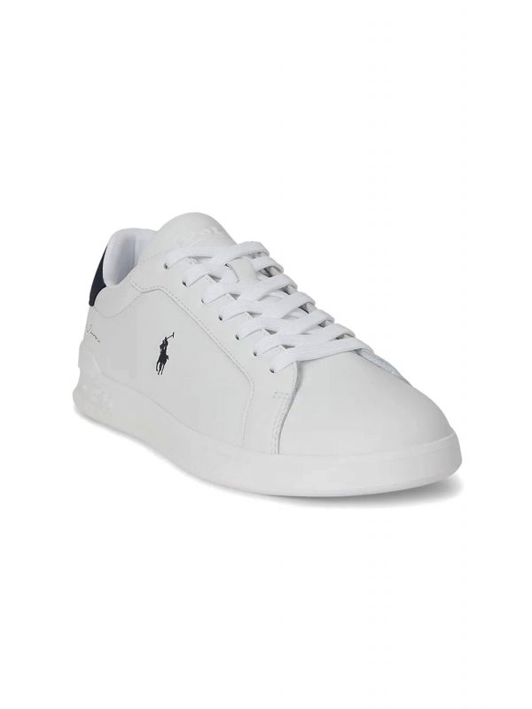 RALPH LAUREN ΠΑΠΟΥΤΣΙΑ SNEAKERS HRT CRT II-SK-LTL ΛΕΥΚΟ-ΜΠΛΕ