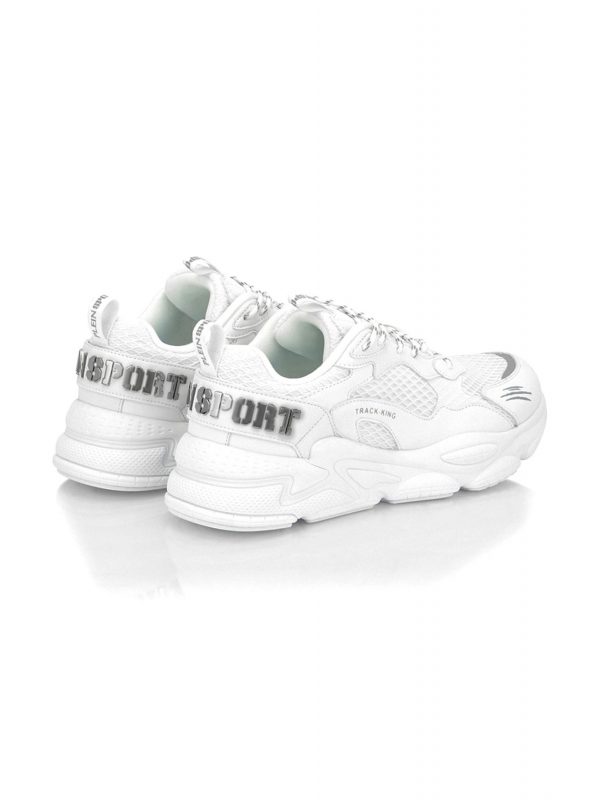 PLEIN SPORT ΠΑΠΟΥΤΣΙΑ SNEAKERS RUNNER TRACK-KING CORE//GEN.X.05 LOGO ΛΕΥΚΟ