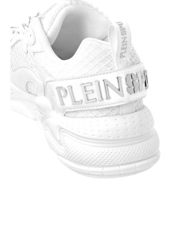 PLEIN SPORT ΠΑΠΟΥΤΣΙΑ SNEAKERS RUNNER TRACK-KING CORE//GEN.X.05 LOGO ΛΕΥΚΟ