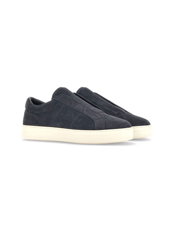 HOGAN ΠΑΠΟΥΤΣΙΑ SNEAKERS SLIP ON H668 SUEDE ΜΠΛΕ